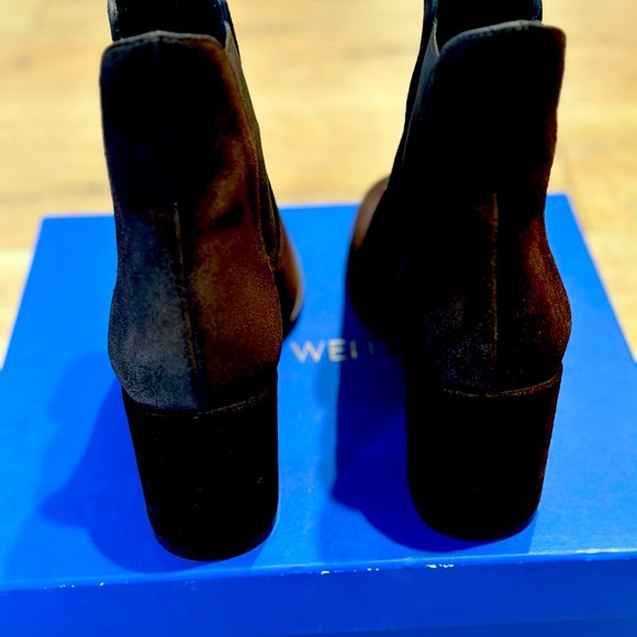 Stuart Weitzman Shara Suede boots never worn comes with box, bag size 8.5 Brown - Picture 6 of 7